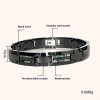 Tungsten Gold Ceramic Inlaid Color Shell Waterproof Knife Scraping Non-flower Boys Magnetic Simple Bracelet 