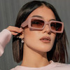 Women Small Rectangle Outdoor Travel Sunglasses