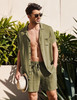 Summer Cotton Linen Beach men swim set-DELETED-1738010002