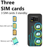 BM5310 mini Mobile Phone 3 SIM Card 3 Standby Feature Phone 1.3" Call Recorder dial Speed mobile