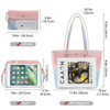 LOVEVOOK Ladies PU Leather 3 in 1 Handbags Set Women Hand Bag Sets 3 Pieces set