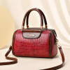Luxury Croc Leather Hand Bags Ladies Bag Messenger Shoulder Bag Large Purse