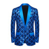 Men's Three-dimensional square Sequins Dance Suit Celebrity Boutique Blazer