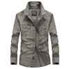 Mens Spring Long Sleeve Plus Size Tops Vetement Camisas Mens Cotton Shirts