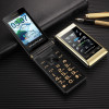 F10 Dual-screen Flip Phone 5900mAh FM SOS GSM Big Keys Dual SIM Mobile Phone