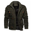 Winter Warm Jacket Men Casual Thick Thermal Coat Army Jackets Fleece Hooded