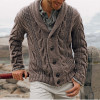 Men's Autumn and Winter New Men's Cardigan Sweater Bottoming Knitting Cardigan