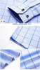 Long Sleeve Slim Fit Formal Man Grid Plus Size Blouse Shirt