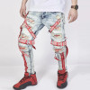 Mens Stacked Rippedjeans Stylish Jeans for Men High Quality Mens Designer Jeans