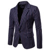 Striped Single-row One-button Men's New Striped blazer Jacket Men Jaket