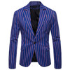 Striped Single-row One-button Men's New Striped blazer Jacket Men Jaket