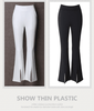 Fashion Women's Summer Trousers Boot Cut Spandex Casual Lady Pants