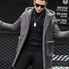 Winter Coat Custom Fur Coat for Men with Hood New Luxury Men Long Coats