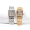 Full Diamond Watches Square Luxury Watch Women Elegant Watch