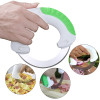 New 1pc Stainless Circular Annular Cutter Rolling Vegetable Knife Meat Slicer Pizza Cutter Kitchen Knife Home Kits