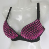 New Fashion Design Bra Rivets Punk Spike Studded Bra