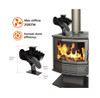 Freestanding Energy Saving Fireplace Fan Large Airflow Heat Powered Stove Fan