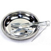 Hookah Set4 Hose Premium Hookah Shisha Set with Glass Vase Ceramic Bowl and Coal