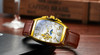 SEWOR 577 Original Watches Leather Strap Mechanical Automatic Wristwatch for Men