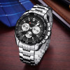 CURREN Men Quartz Watch Stainless Steel Strap Wristwatch