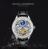 Mechanical Movement Waterproof Watch Moon Phase Tourbillon Automatic Watch