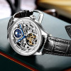 Mechanical Movement Waterproof Watch Moon Phase Tourbillon Automatic Watch