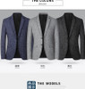 Men's Business Casual Small Suit Fashion Men's Solid Color Blazer Jacket