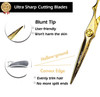 6.0 Inches Golden Damascus Personality Hairdressing Scissors Barber Scissors