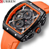 CURREN Sports Unique Rectangular Watch Large Dial