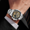 LIGE Original Men Quartz Watch Full Steel Waterproof Chronograph Wristwatch