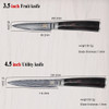 New Brand VG10 Damascus Steel Knife 8 Pcs Set Color Wood Handle Japanese Steel Kitchen Knife Hot Sale Professional Knives Set