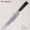 New Brand VG10 Damascus Steel Knife 8 Pcs Set Color Wood Handle Japanese Steel Kitchen Knife Hot Sale Professional Knives Set