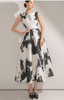 Sleeveless Women's Elegant Dresses Printed A-line Casual Sexy Party Long Dress