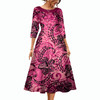 Polynesian Tribal Clothing Printed Customized Women's Hawaiian Dresses