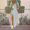 European and American Women's Spring/Summer Fashion Sexy Shirt Long Dress