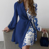 New European and American Simple Fashion Style Slim Fit Women's Dress