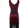Women's 1920s Vintage Sequin Full Fringed Flapper Dress 20s Great Gatsby Dress
