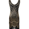 Women's 1920s Vintage Sequin Full Fringed Flapper Dress 20s Great Gatsby Dress