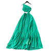 Women's Summer Slant Neck Waistless Pressed Pleated Sleeveless Sexy Dresses