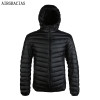 AIRGRACIAS 2017 New Arrive White Duck Down Jacket Men Autumn Winter Warm Coat Men's Light Thin Duck Down Jacket Coats LM005