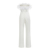 Autumn Satin Women White Jumpsuit Women Custom Bodycon Womens Jumpsuits