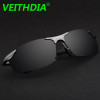 VEITHDIA Aluminum Magnesium Brand Designer Polarized Sunglasses Men Glasses Driving Glasses Summer 2017 Eyewear Accessories 6529