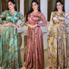 Traditional Clothing Ethnic Print Modest Evening Dress Dubai Abaya Women Dress