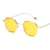 Peekaboo blue yellow red tinted sunglasses women small frame polygon 2017 brand design vintage sun glasses for men retro