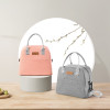 Oxford Fabric Picnic Lunch Bag Portable Ice Shoulder Bag Cooling Shoulder Bag