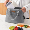 Oxford Fabric Picnic Lunch Bag Portable Ice Shoulder Bag Cooling Shoulder Bag