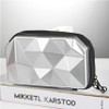 Low-cost Trend Diamond Style Waterproof Silver Girl Make up Bag