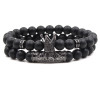 Fashion Natural Stone Adjustable Jewelry Agate Beaded Unisex Bracelet