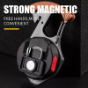 Magnetic Mini Keychain Flashlight Wire Cigarette Lighter with Bottle Opener