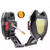 Emergency Tools Mini Keychain Camping Torch USB Rechargeable Light With Lighter